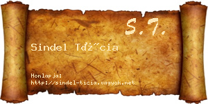 Sindel Tícia névjegykártya